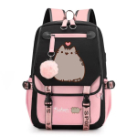 Suure mahutavusega koolikott &otilde;larihmaga; &otilde;pilaste kolmeosaline pliiatsikoti komplekt Cat backpack