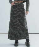 AVANDRESS Kamuflaaž Pikk Denim Seelik Camo Camo/S black