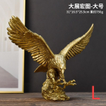Eagle Resin Golden Eagle Statue Art Loomamudelite kollektsioon Kaunistused Veinikapp kodukontori t&ouml;&ouml;lauale Feng Shui Decor Kingid L