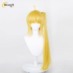 Ijichi Nijika S&uuml;nteetiline Juustega Anime 80cm Pikk Kollane Patsikuklamber Cosplay Anime Parukas Kuumakindel Juus Halloweeni Parukad beige