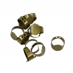 10 tk reguleeritavad r&otilde;ngad 15x10 mm t&uuml;hja alusega lame padi DIY ehete valmistamise k&auml;sit&ouml;&ouml;