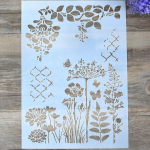 DIY koogi k&auml;sit&ouml;&ouml; kihistamise &scaron;abloon scrapbookingi albumi dekoratiivseks seinamaalimiseks valge