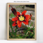 Teemanttikandid t&auml;is&uuml;mmargused lilled ja liblikad 5D DIY teemantmaaling ristpistes 20X30CM