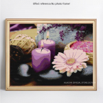 Teemantmaal T&auml;is &uuml;mmargune Scenic Lotus Diamond Mosaic Teemanttikandi pilt 20X30CM