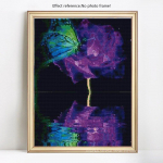 5D DIY t&auml;is&uuml;mmargune teemantmaaling liblikate ja lilledega rhinestone mosaiik teemant 20X30CM