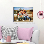 Teemanttikandid Lastele K&auml;sitsi valmistatud teemantmaaling N&auml;put&ouml;&ouml; Mosaiik Ristpistes Kodukaunistus 20X30CM