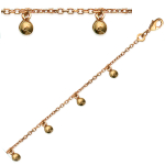 Les Tr&eacute;sors De Lily [G7816] &ndash; kullatud koreograafiahelmestega kaelakee &ndash; 45 cm 4 mm kuld