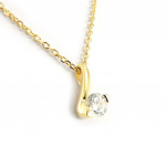 Altesse [H3361] - Collier Plaqu&eacute; Or 'C&acirc;lin' 2 tons blanc kuld