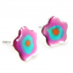 NOA [H4564] - Boucles Cr&eacute;ateur 'Les Acidul&eacute;s' rose Heleroosa