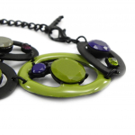 NOA [I1487] - Bracelet Cr&eacute;ateur 'M&eacute;lusine' violet vert lilla