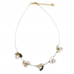 Les Tr&eacute;sors De Lily [P8421] - disainerkaelakee 'Acapulco' kuldne beež - lilled 15 mm beež