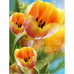 5D-teemantl&otilde;uendimaalingud, t&auml;ispuuritud maastik Lilletikandid Pilt Pulmakaunistus valentinip&auml;ev 20X30CM