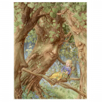 Teemantmaaling Teemantmaal Tree Man Girl Baby Cross Stitch 20X30CM