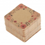 100 tk Jewerly Tag Square Stud kuvari pakkimiskaart kinkesildi A jaoks