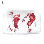 Trendshome Decor Halloween Bloody Footprint vannimatt padi libisemiskindel vaip veritsev du&scaron;ivaip 5#M