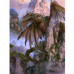 Teemantmaaling Mountain Dragon Teemanttikandid Loomade ristpistes Kodukaunistus 20X30CM