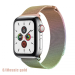 Apple Watchi rihma 44 mm 40 mm jaoks Iwatch Series 6 SE jaoks 5 4 3 42 mm 38 mm Milanese aasa rihmaga randmepaelad metallist roostevabast terasest k&auml;ev&otilde;ru For 38MM and 40MM