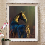 T&auml;iskandiline/&uuml;mmargune puur 5D DIY Teemantmaal, Tikand Ristpistes 5D Kodukaunistuse kingitus Full Round 20X30CM