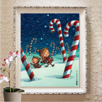 DIY 5D Teemantmaali Ristpistekomplekt T&auml;ielik teemanttikandid mosaiikpilt kividega kodukaunistuse kingitus Full Round 20X30CM