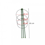 45cm/60cm Ronitav viinapuu raam pottidesse paigutatud tugiraam Plastkattega terasest lillek&ouml;&ouml;giviljad dekoratiivv&otilde;re kronstein 1tk 45cm