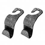 Autoistme seljatoe konksud 2 t&uuml;kki autoistme seljatoe riidepuud ja autotarvikud koos l&auml;ikiva kiviga valge