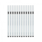 Xeno Vivid Liner Fine Point geelpliiats, 0,38 mm n&otilde;elaots, 12 erinevat v&auml;rvi Black 12pcs
