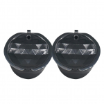 Roostevabast terasest t&auml;idetav kohvimasina filtrikapslitops Dolce Gusto komplekti jaoks 2pcs must