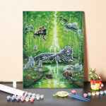 K&auml;sitsi maalitud digitaalsed &otilde;limaalid numbrid &otilde;limaali l&otilde;uend Kodukaunistus DIY maalid numbrite j&auml;rgi 40x50cm no frame