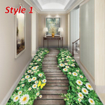 Homedo 11Styles 3D elutoa vaibad siseruumides sissep&auml;&auml;su uksematt Voodiala Vaip Lilled Rohutaimed K&ouml;&ouml;k Koridori Vaibad Vaip 80x100cm