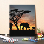 Digitaalne &otilde;limaal DIY maalimine numbrite j&auml;rgi numbrite maalimine kodukaunistuse numbritega &otilde;limaal l&otilde;uend 40x50cm no frame
