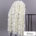 90 cm lillep&auml;rja kunstlillen&ouml;&ouml;r siidist kirsi&otilde;ie luuderohi viinapuu koduaia pulmakaare kaunistamiseks valge