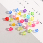 4&ndash;10 mm lihvitud akr&uuml;&uuml;list l&auml;bipaistvad teravatipulised lahtised vahehelmed ehete valmistamise tarvikute jaoks 6mm 200pcs mitmev&auml;rviline