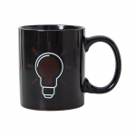 Lambipirni v&auml;rvi muutev tass Loominguline v&auml;rvimuutev keraamiline tass Kohvitass Magic Cup must