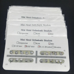 10 pakki / 200 tk Dental Mini MBT kronstein 0,022 pesa 345 konks hambaravi mini metallist ortodontilised klambrid