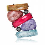 Blucome Fashion Personality Retro naiste pross mantli &uuml;likonna jaoks. Uusaasta kingitus kuldne