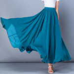 Kevadise seelikukihiga &scaron;ifoonist pikad seelikud naistele Elegantsed vabaaja k&otilde;rge v&ouml;&ouml;kohaga Boho Beach Maxi seelikud Saias Femme XL