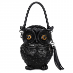 Animal Owl gooti kotid naistele Br&auml;ndi luksus hea kvaliteediga Crossbody kott Isiklik rahakott Daami k&auml;ekotid K&auml;sitsi valmistatud must