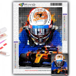 5D DIY teemanttikandid F1 v&otilde;idus&otilde;idujuhi teemantmaaling mosaiik kodukaunistus Full Round 20X30CM