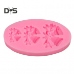 Kerge kelluke vormi kaunistav korduvkasutatav k&uuml;psetus&scaron;okolaadivorm roosa