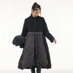 XITAO Patchwork Tasku lahtine triibuline lilleline pullover kleit Uus saabumine vabaaja moodne temperament K&otilde;ik sobivad WLD13146 One Size roheline