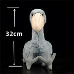 Shoebill High Fidelity Anime Balaeniceps Rex Plushie vaalapea toonekurg Palus m&auml;nguasjad Elutruud loomad Simulatsioon t&auml;idisega nukum&auml;nguasi Laps 1pcs
