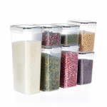 7 tk toidu s&auml;ilituskonteinerid k&ouml;&ouml;gi hoiukonteinerid BPA-vaba PP sahver koos kaanega puhas