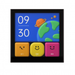 Aqara Smart Switch S1E puutetundlik 4-tolline t&auml;is-LED-taimer Kalender Toitestatistika Stseeni seadistus tumehall v&auml;rv