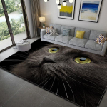 Romantiline koer Rose Cat 3D Prinditud Iving Toa Vaibad Libisemiskindlad Kodu Sissep&auml;&auml;s Vaip Uksematt Magamistoa Vannitoa Mat K&ouml;&ouml;gi P&otilde;randamatt 50cm x 80cm