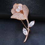 Emmaya roosilill valge kullav&auml;rvi / roosa kullav&auml;rvi kuubikujuline tsirkoon pross naiste pulmapeole roosa kuldne v&auml;rv