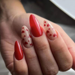 24 tk / komplekt Quick Nails Nail Art Punane V&auml;ike s&uuml;da Vale Nials Kleebis Kantav veekindel manik&uuml;&uuml;r viimistletud k&uuml;&uuml;ned