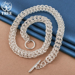 925 Sterling Silver Paljud ringid kett kaelakee ehted 45cm