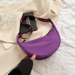 Yogodlns Casual Nailonist &otilde;lakott Kerge Crossbody kott Suure mahutavusega v&ouml;&ouml;kott Moodne poolkuu hulkur kott Sidur 25*10*16cm