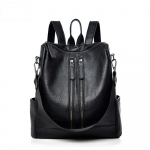 Uus PU-nahast naiste seljakott vabaaja kooli seljakott teismelisele t&uuml;drukule, suure mahutavusega multifunktsionaalne seljakott Mochil must