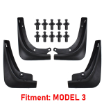 Porilapid Porilapid Pritsmekaitsed Porikaitsmed Eesmised tagumised poritiibade kaitse Tesla mudeli Y 2022 2023 mudeli 3 mudeli jaoks 4pcs - Model 3 black